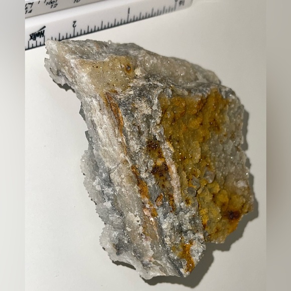 Cubic fluorite on Druze Quartz 💛HP💛 - Picture 15 of 16